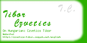 tibor czvetics business card